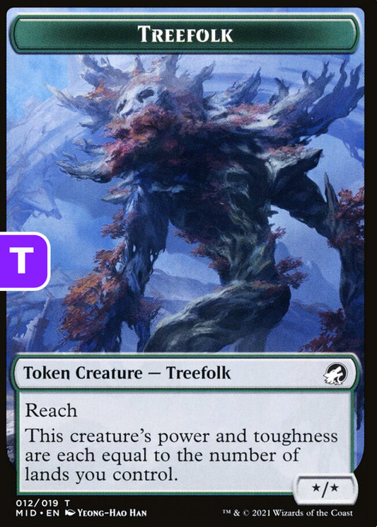 Treefolk MID Token Creature Treefolk NM