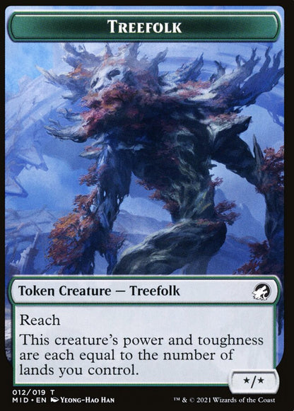 Treefolk MID Token Creature Treefolk NM