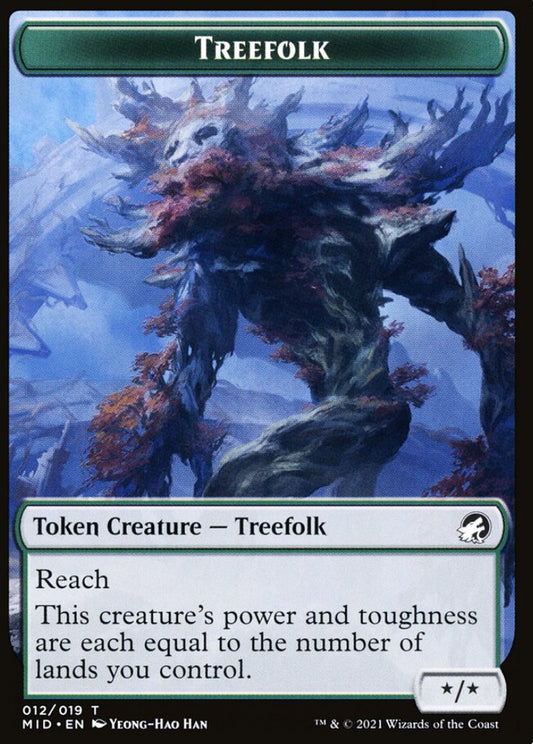 Treefolk MID Token Creature Treefolk NM