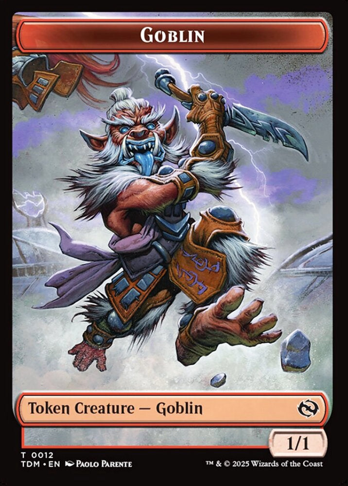Goblin/Warrior TDM Token Creature Goblin/Warrior NM