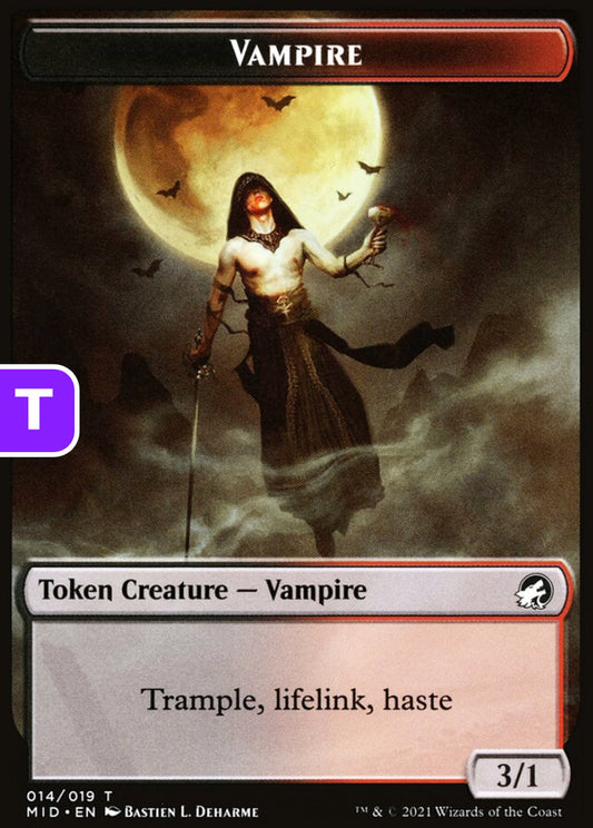 Vampire MID Token Creature Vampire NM