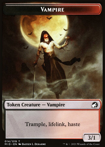 Vampire MID Token Creature Vampire NM