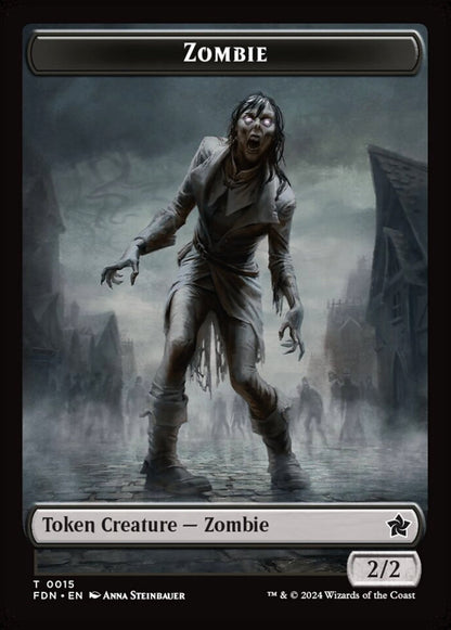 Rat/Zombie FDN Token Creature Rat/Zombie NM