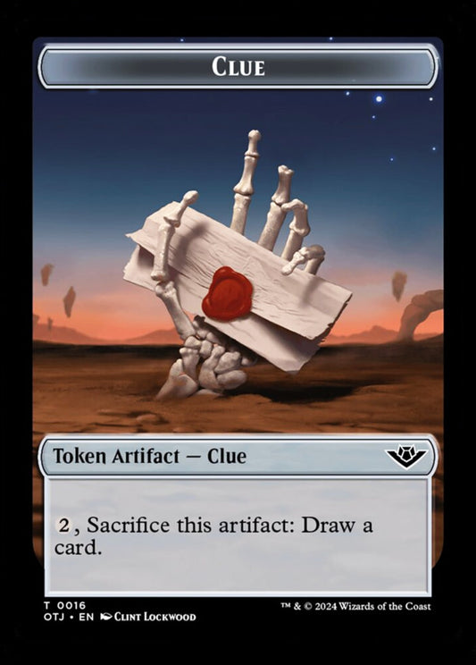 Clue Token Artifact Clue OTJ NM