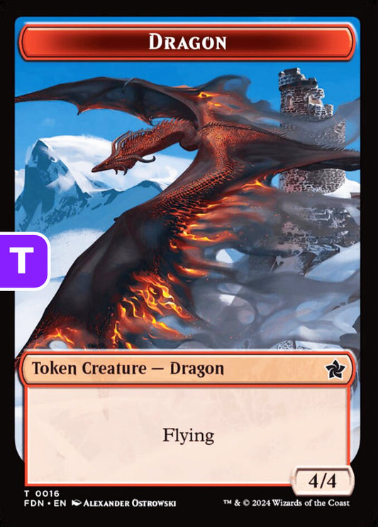 Dragon/Dragon FDN Token Creature Dragon NM