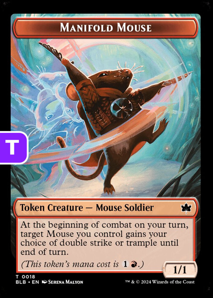 Manifold Mouse BLB Token Creature Mouse Soldier NM