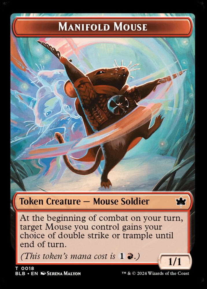 Manifold Mouse BLB Token Creature Mouse Soldier NM