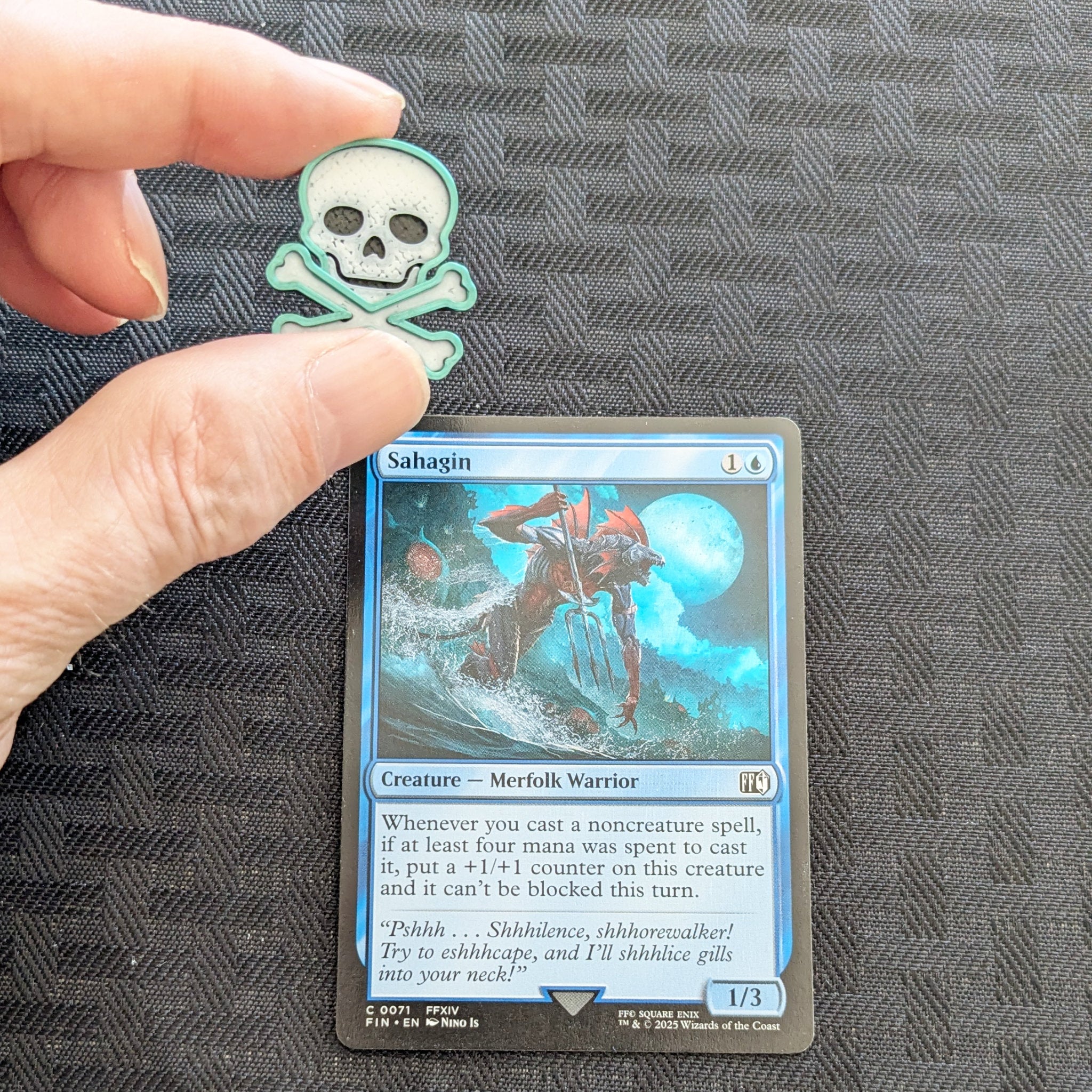Poison Skull Token for Magic: The Gathering | Red & Green | Set of 12