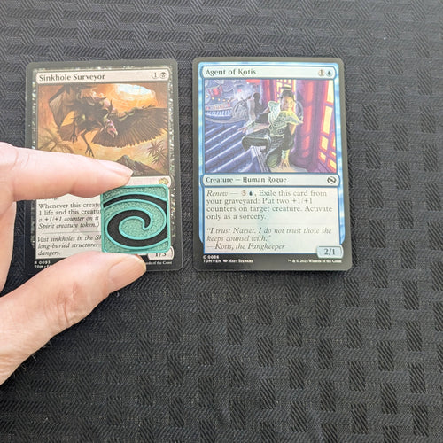 MTG Stun Counters | Red & Green Set of 12 | Magic: The Gathering Tokens