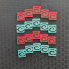 MTG Stun Counters | Red & Green Set of 12 | Magic: The Gathering Tokens