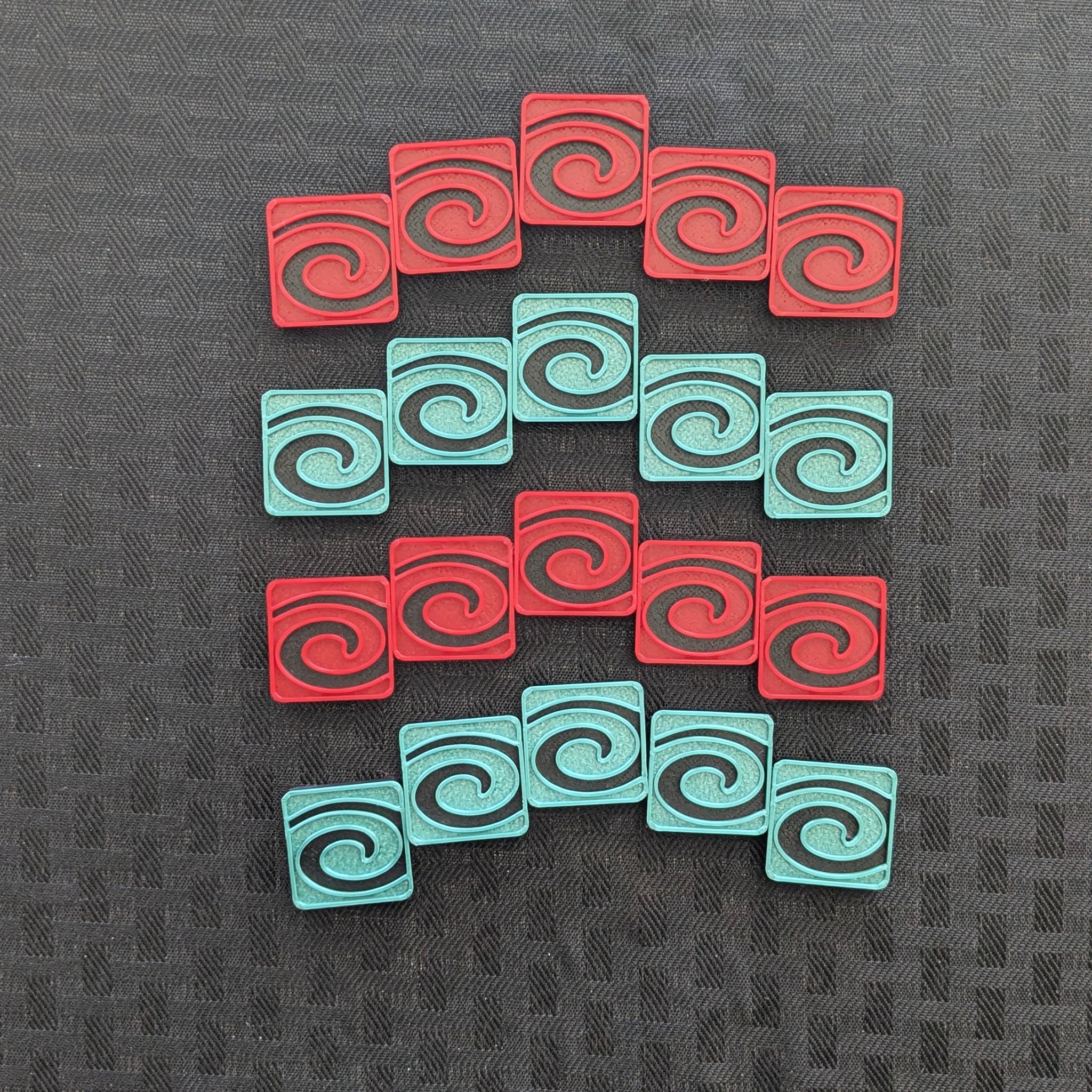 MTG Stun Counters | Red & Green Set of 12 | Magic: The Gathering Tokens