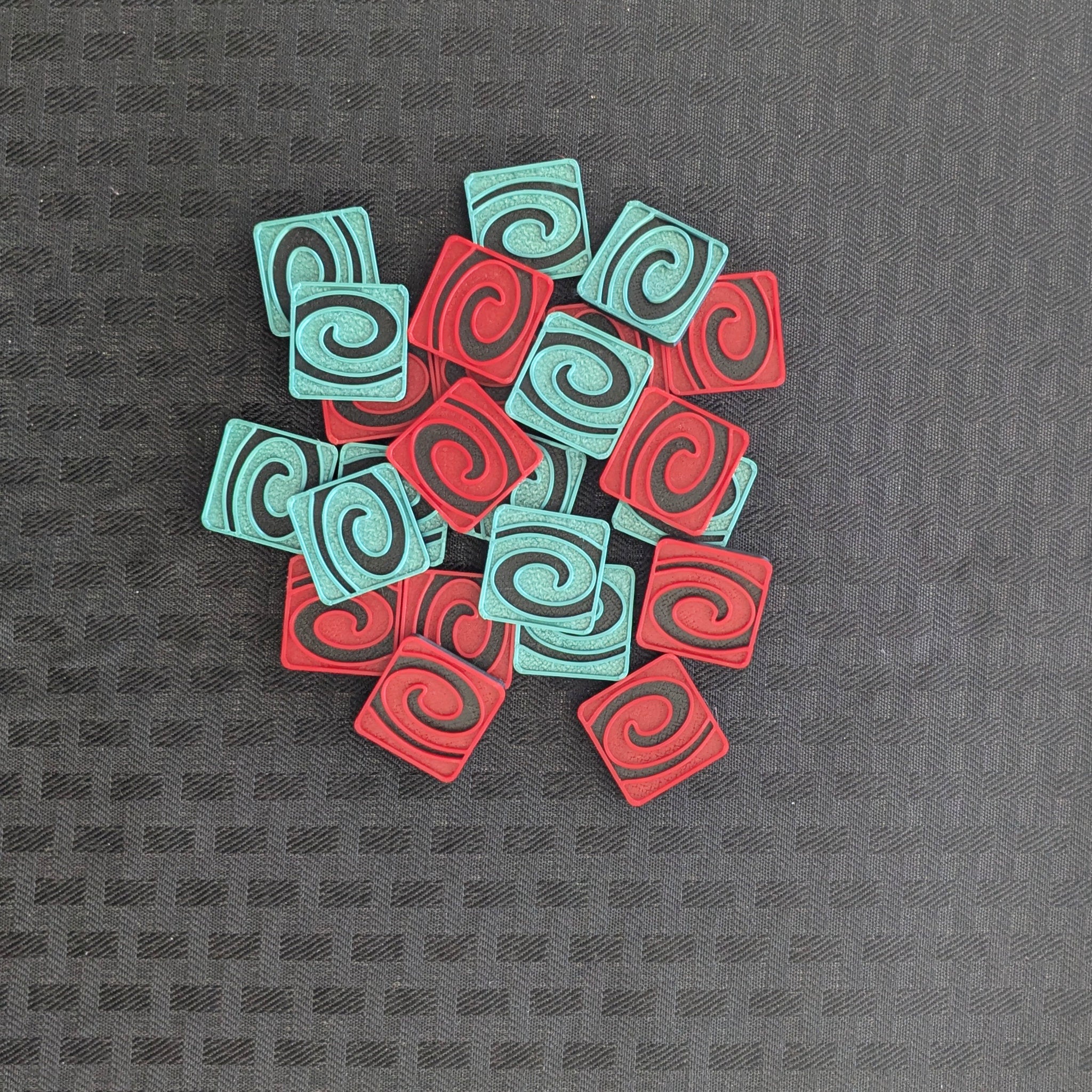 MTG Stun Counters | Red & Green Set of 12 | Magic: The Gathering Tokens